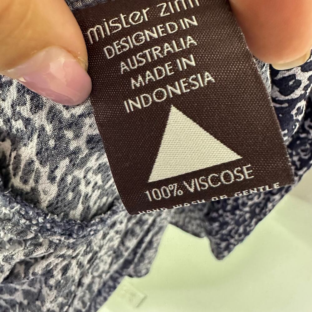 Mister Zimi Gypsy Dress in Snow Leopard Size 8 - Picture 4 of 9